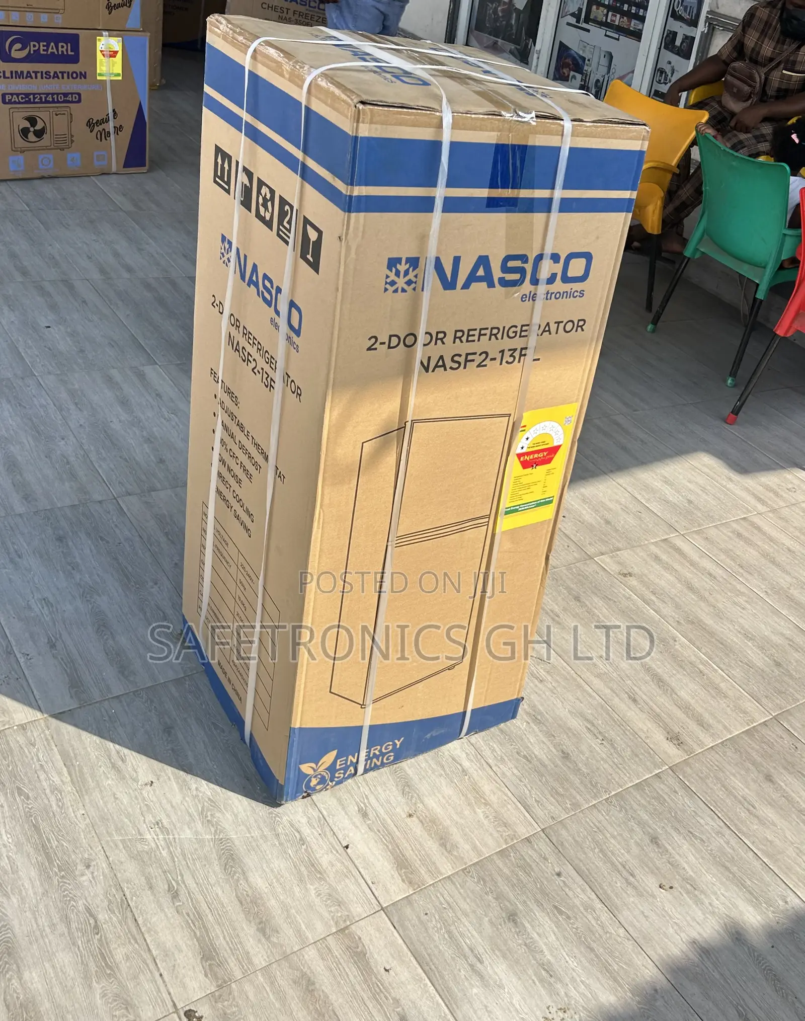 Modern Design Nasf2-13fl 116l Grey Electric Top Mount Nasco Fridge