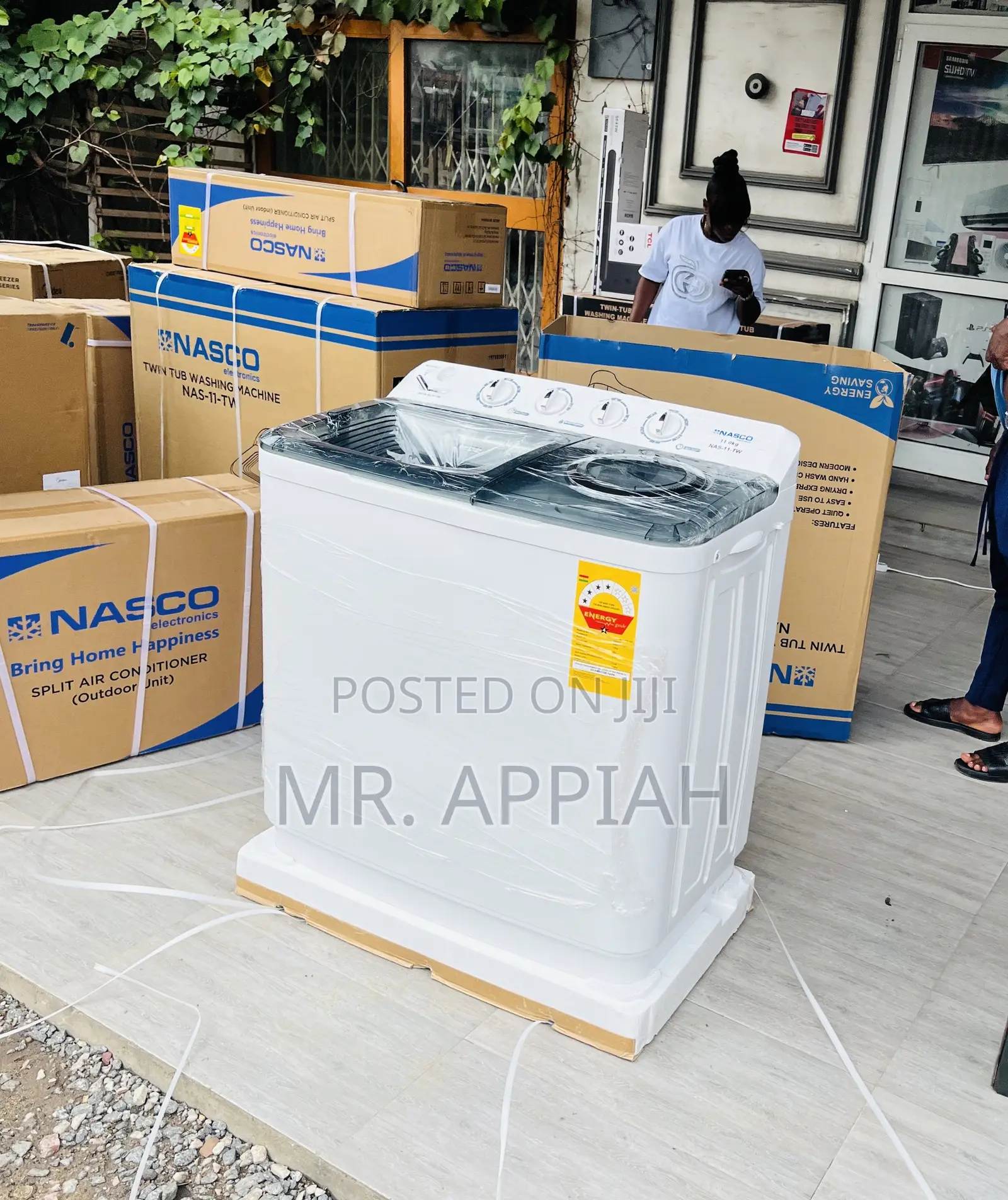 Nasco 11kg Washing Machine With Stainless Steel Tub 