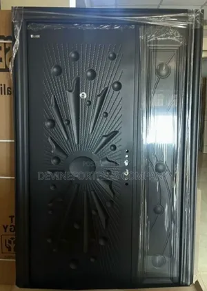 High Black Steel Sed Security Door One N Half // Black Star