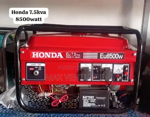 Red Honda 7.5kva Petrol 8500watt Generator Keystart 7.5kva