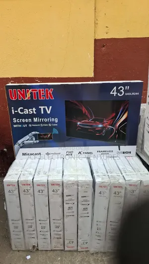 Unitek 43-Inch Digital I-Cast Frameless Tv