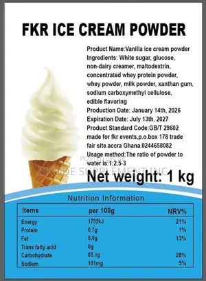 FKR Ice Cream Powder All Flavours