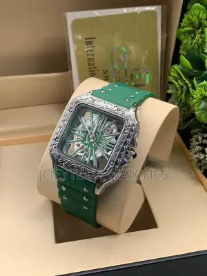 Cartier Santos Skeleton With Silicone Strap