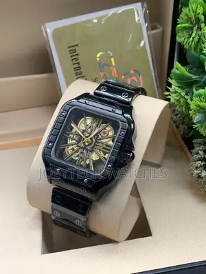 Stainless Steel Cartier Santos Skeleton