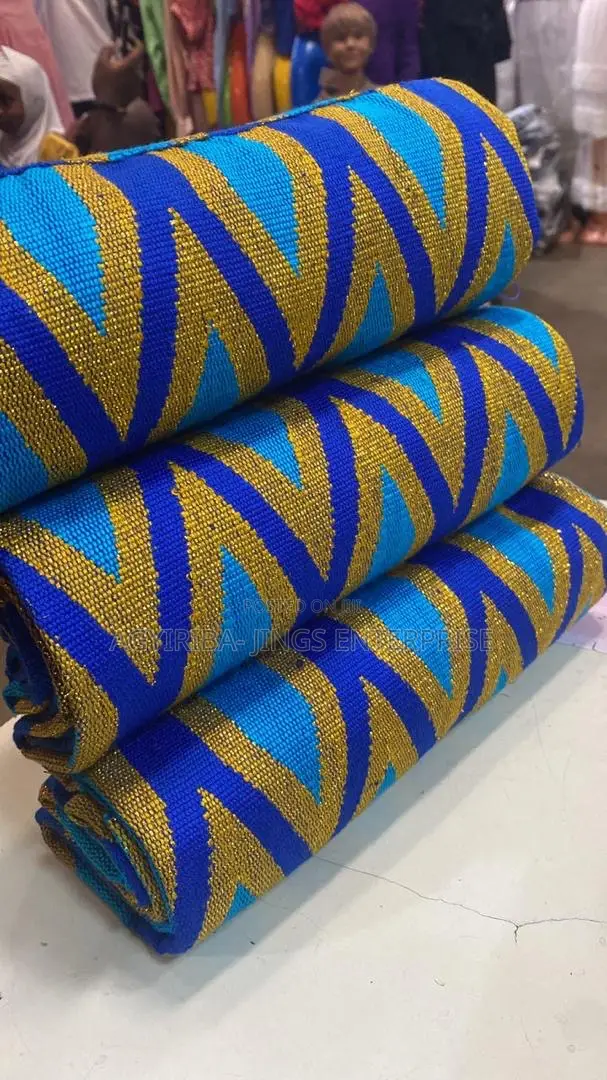 Purple and Grey Bonwire Kente