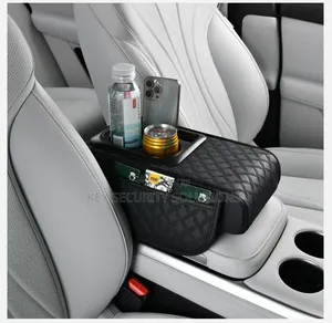 Leather Armrest With Cup Storage