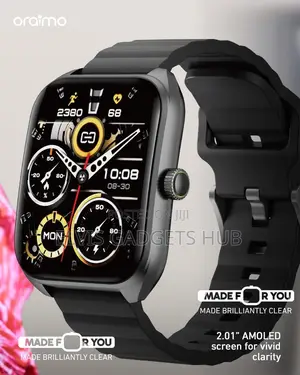 Oraimo Watch Nova 2 2.01" Amoled Ip68 Curved Touchscreen Smart Watch
