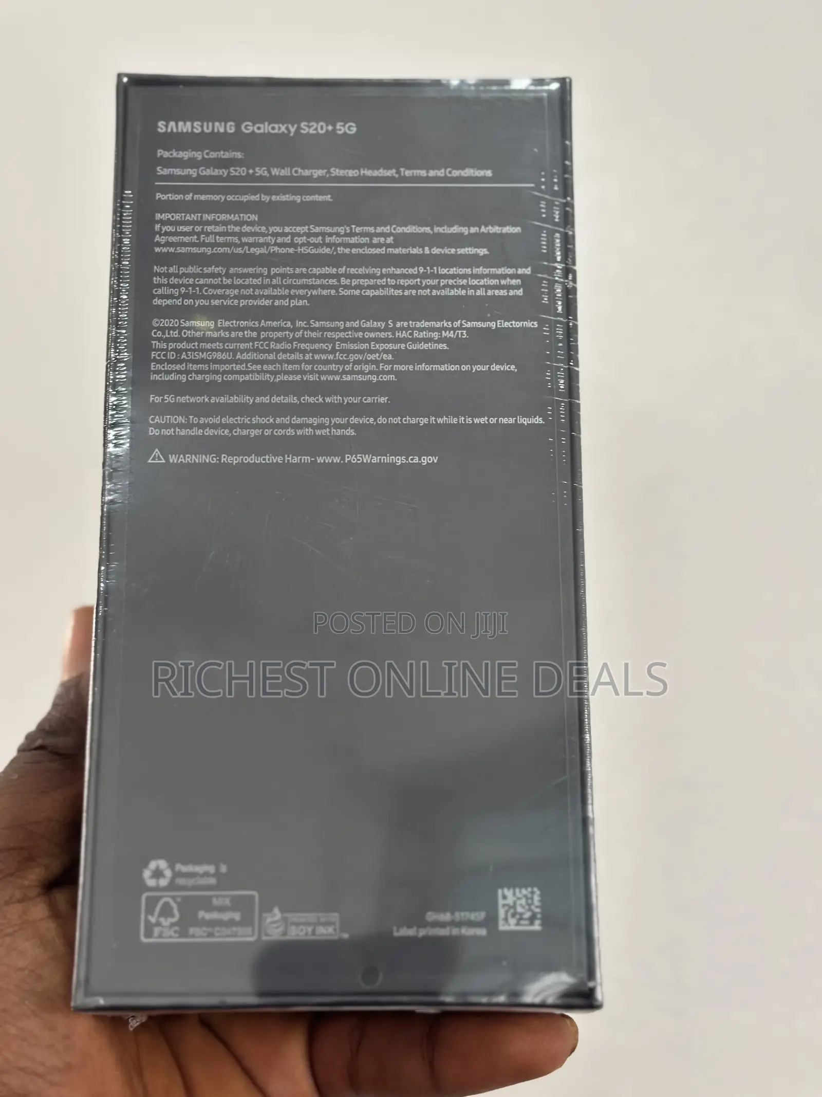 New Samsung Galaxy S20+ 5G 256 GB Gray