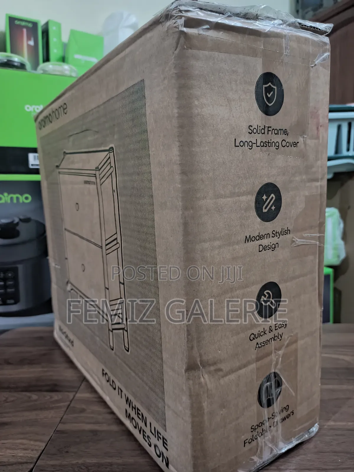 Oraimo Noirstand Multi-Purpose Design Spacious Storage Nightstand