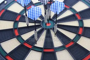 15" Electronic Dartboard With 6 Safety Dart Replacement Dart Heads