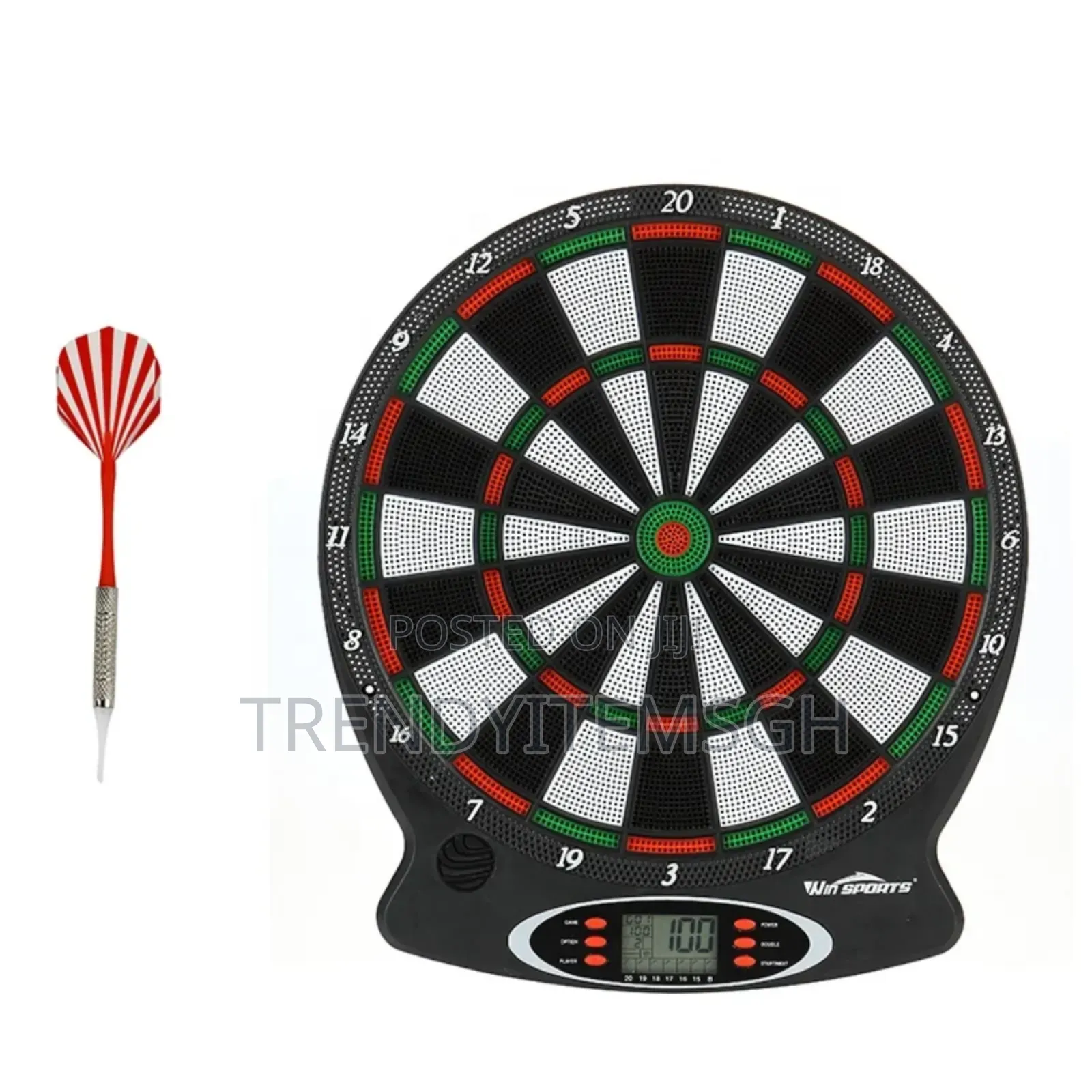 15" Electronic Dartboard With 6 Safety Dart Replacement Dart Heads