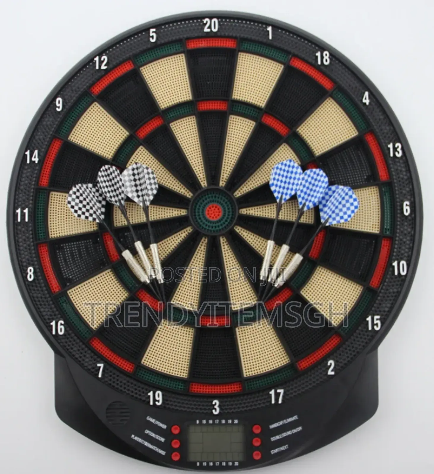 15" Electronic Dartboard With 6 Safety Dart Replacement Dart Heads