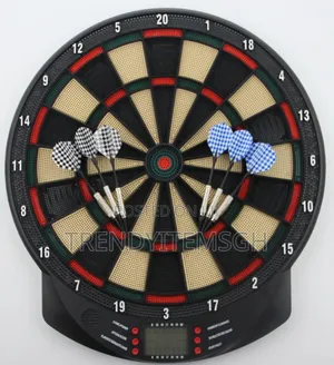15" Electronic Dartboard With 6 Safety Dart Replacement Dart Heads
