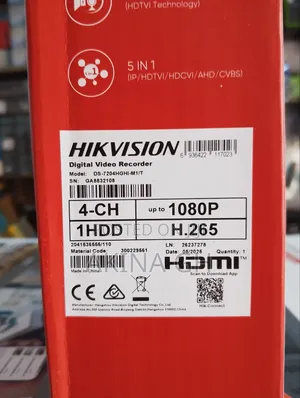 4ch 2mp 2way Audio Hybrid Turbo Hd DVR Ds-7204hghi-M1/T