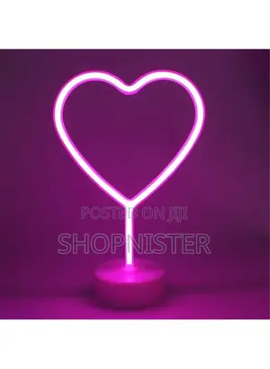Neon Led Light Romantic Table Lamp Mood Light Bedroom Decor Purple