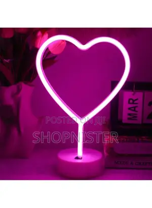Neon Led Light Romantic Table Lamp Mood Light Bedroom Decor Purple