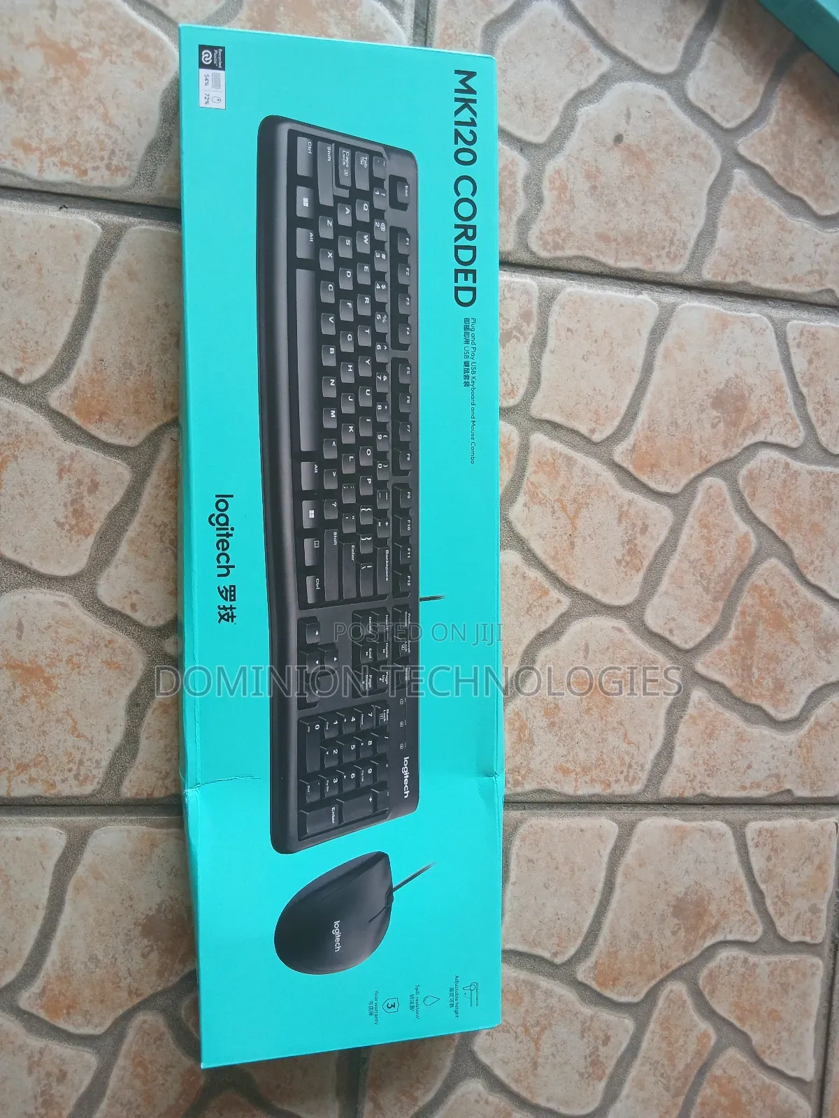 Logitech Mk120 Corded Keyboard and Mouse Combo Original