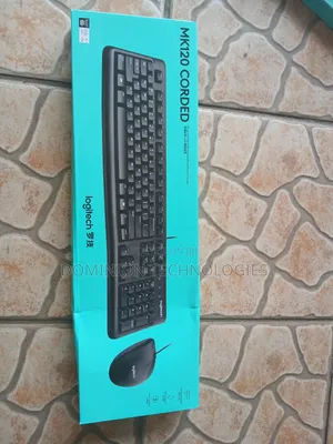 Logitech Mk120 Corded Keyboard and Mouse Combo Original