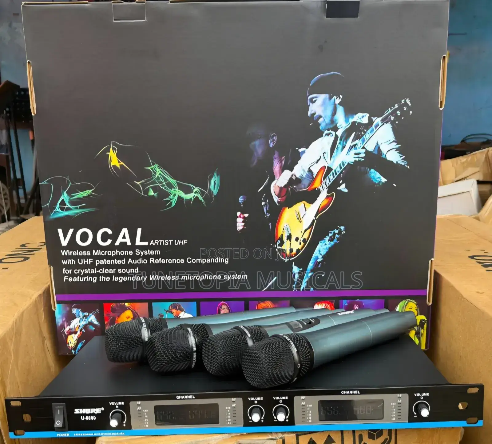 Shure U-6600 Uhf 4in1 Professional Wireless Microphone