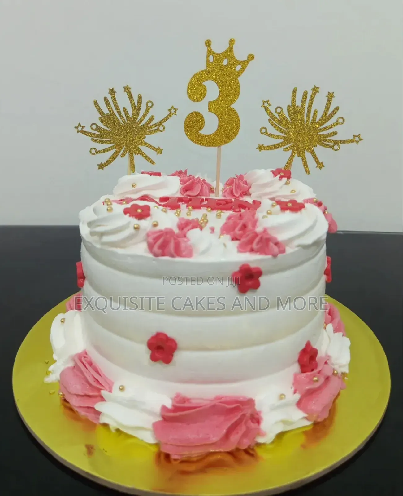 Cute Pink Birthday Cake, Order Now
