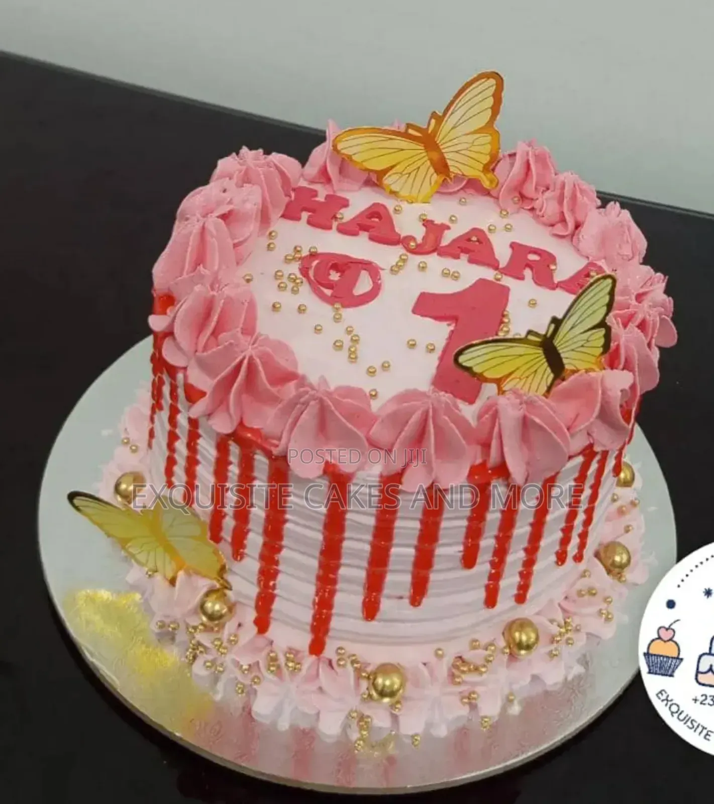 Cute Pink Birthday Cake, Order Now