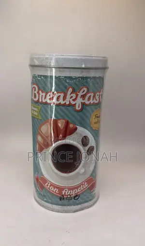 Vintage Retro Cafe Breakfast Storage Tin