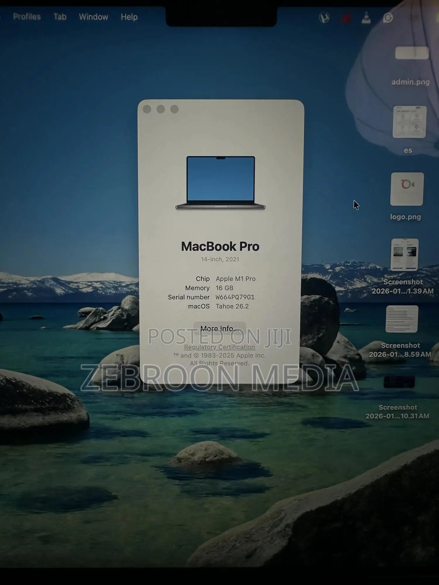 Laptop Apple MacBook Pro 2020 M1 16GB Apple M1 SSD 512GB