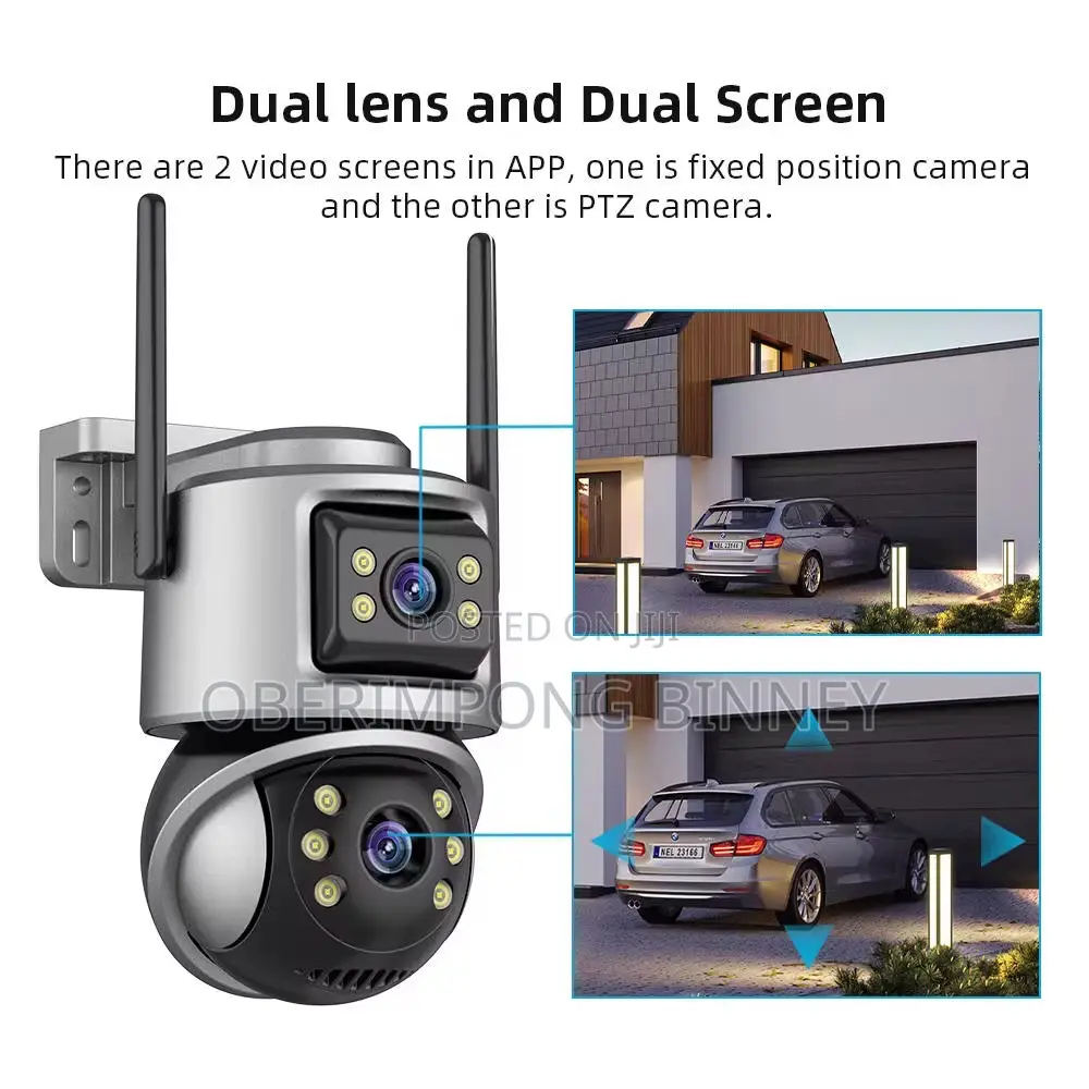 Camera Wifi Camera 8mp Icsee Stand Alone Dual Lens