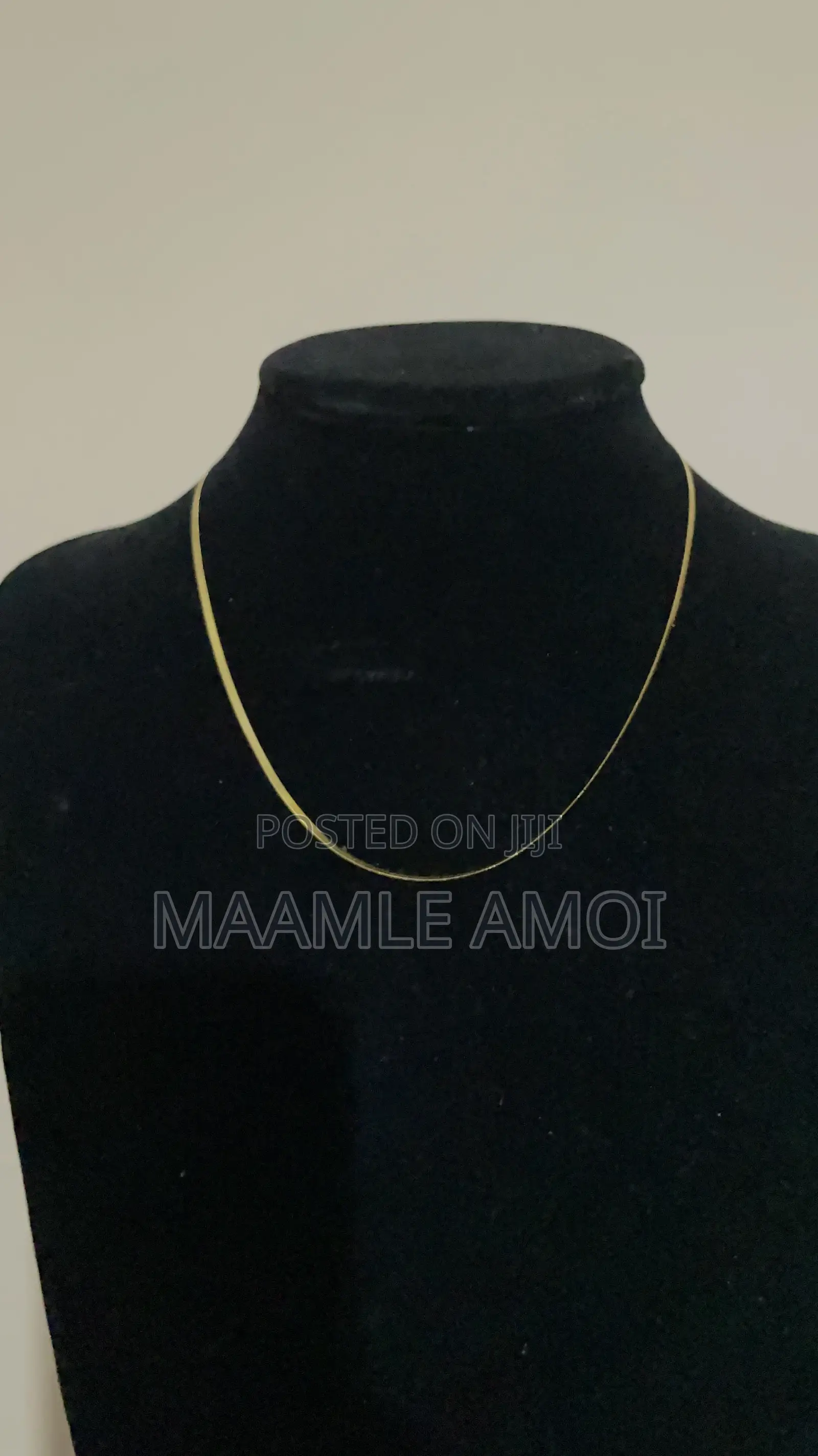 Men’S Stainless Steel Golden Necklace