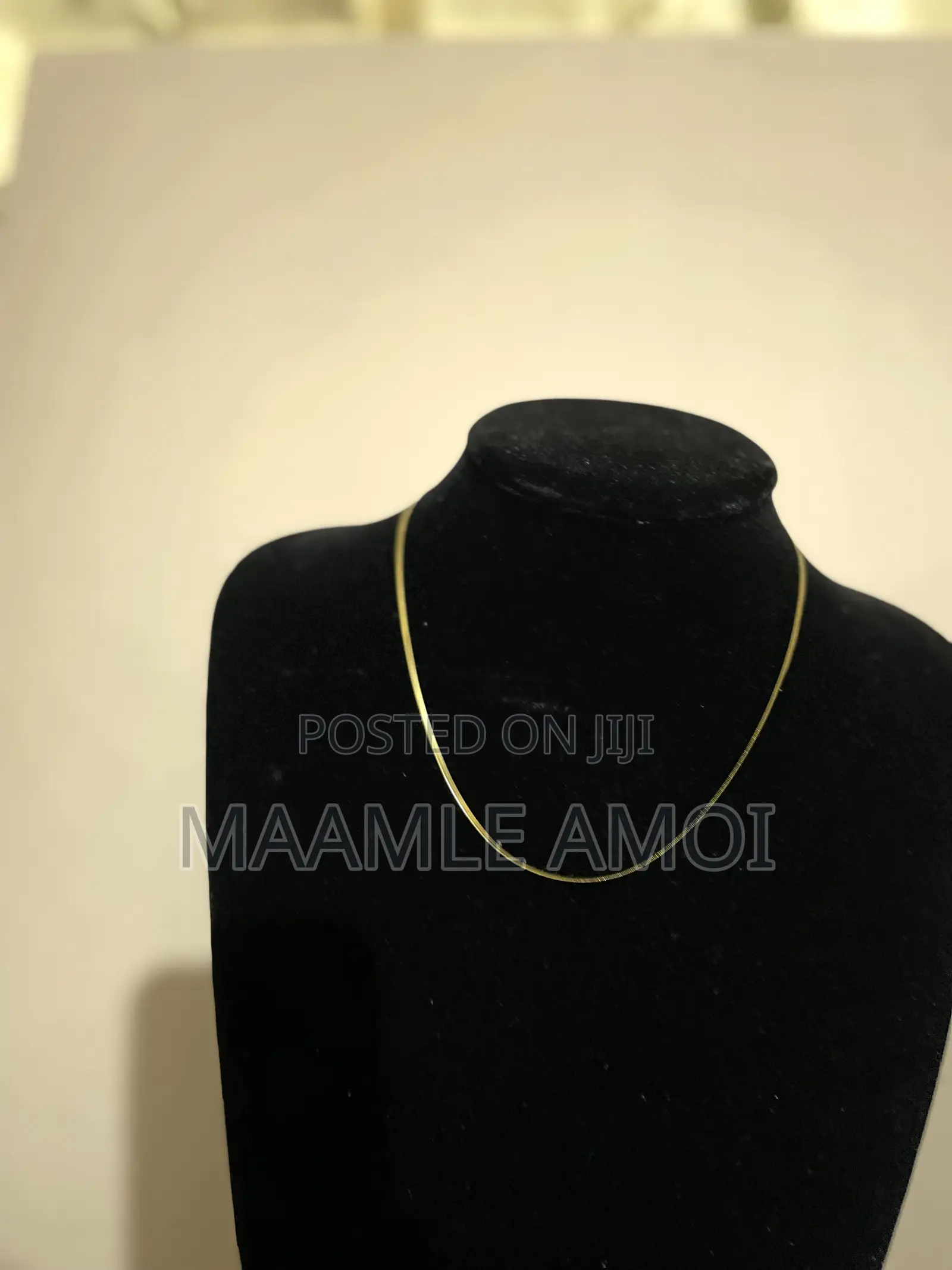 Men’S Stainless Steel Golden Necklace