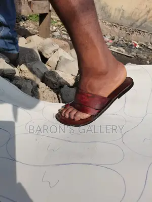 Brown Leather Slippers
