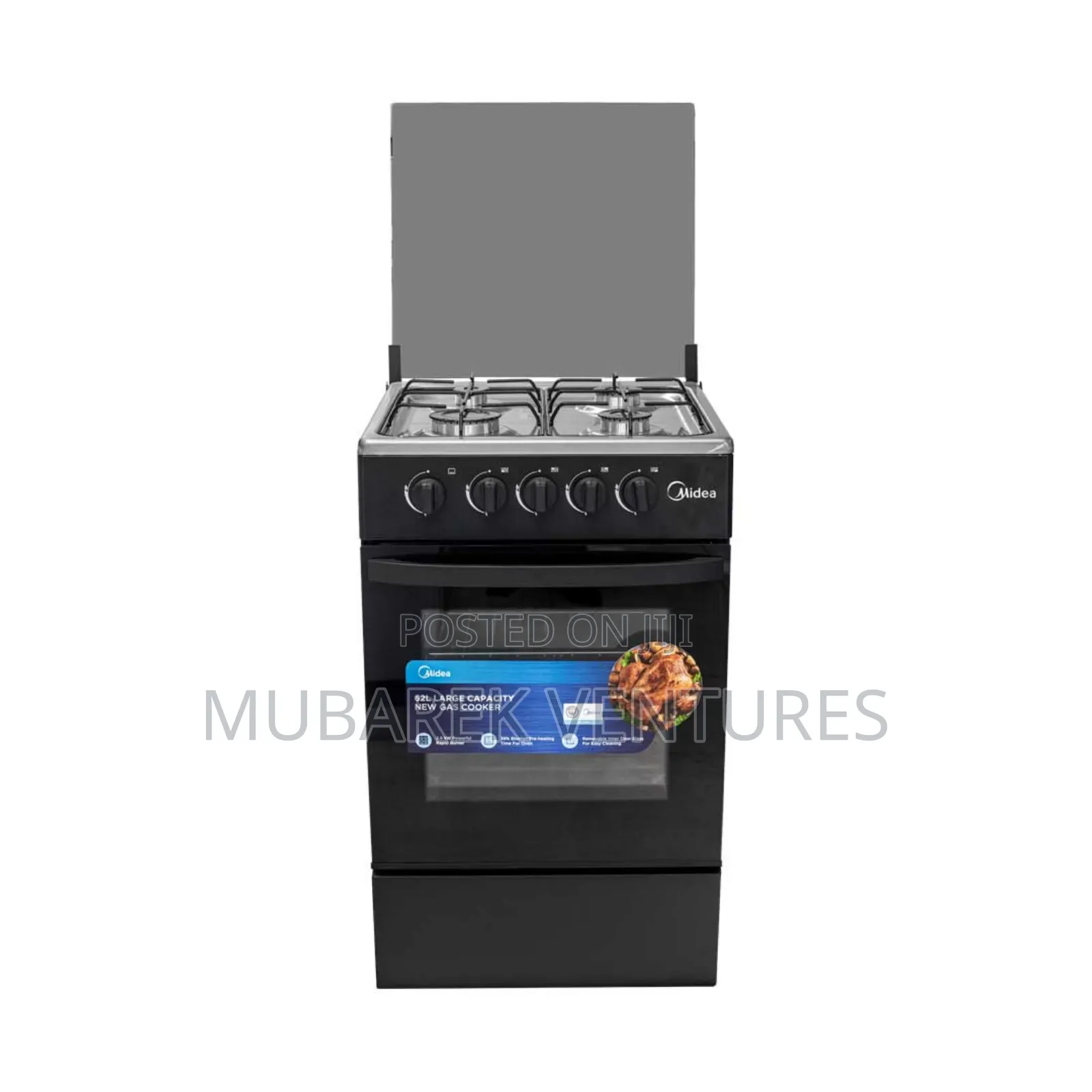 Midea 4 Burner Gas Cooker With Oven