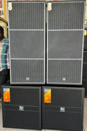 Ev Single Bass And Rcf Full Range Speakers