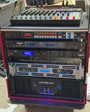 Ev Full Range And Single Bass Speakers With Amplifier Rack Set