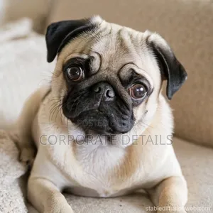 1-3 months Female Purebred Pug
