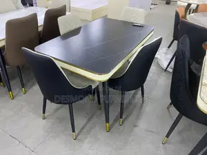 Marble Dining Table With 4 Chairs - Code (T101).