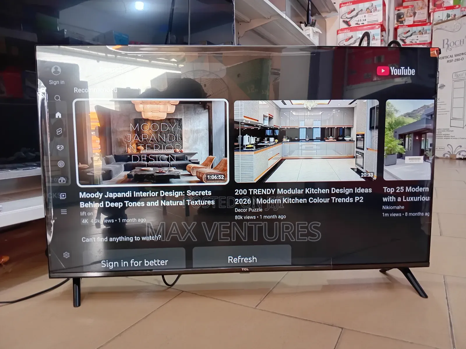 Brand New TCL 50” Smart Tv – Wi-Fi Enabled