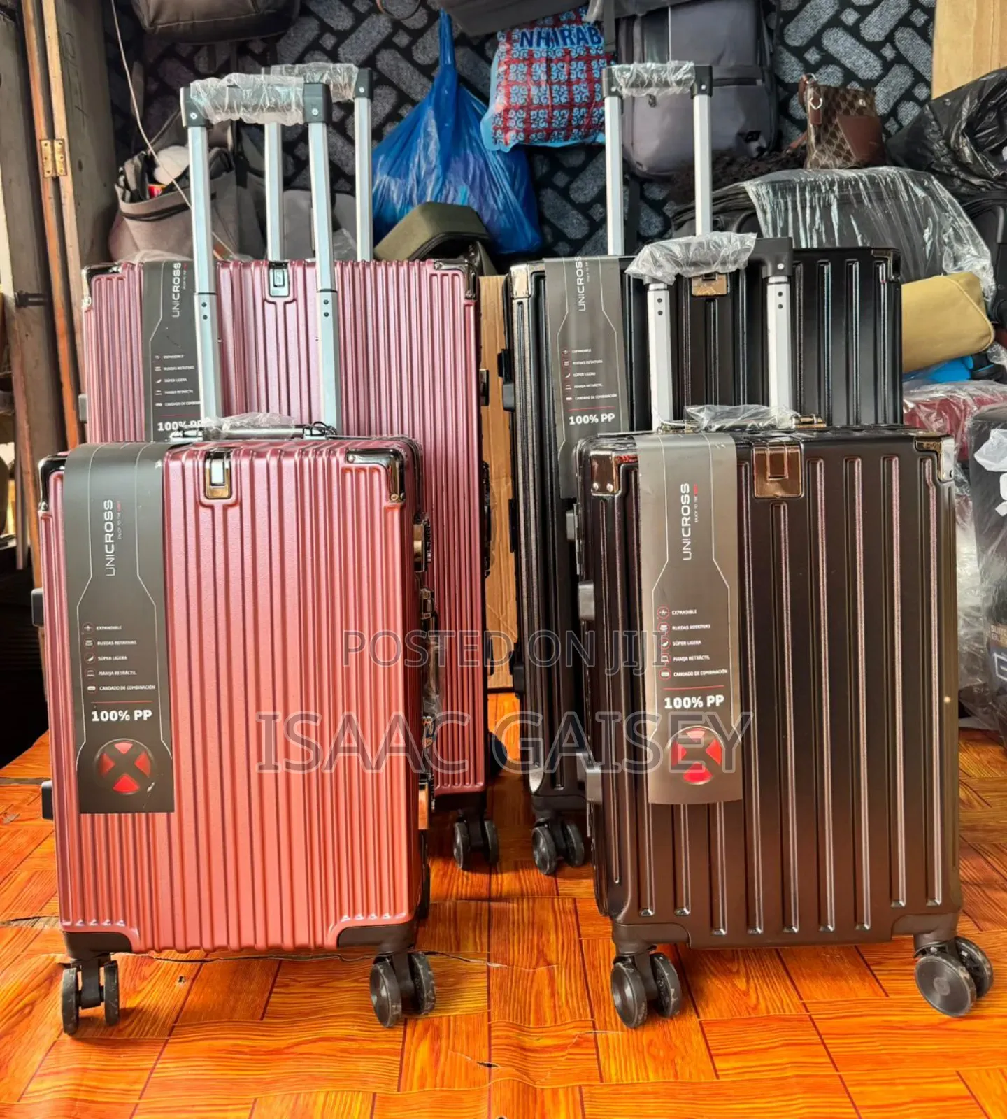 2set 28"& 20"Luxurious Zipless Anticrake Luggages In Different Colors