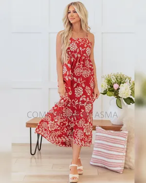 Red Floral Dress (Multiple Sizes Valentines