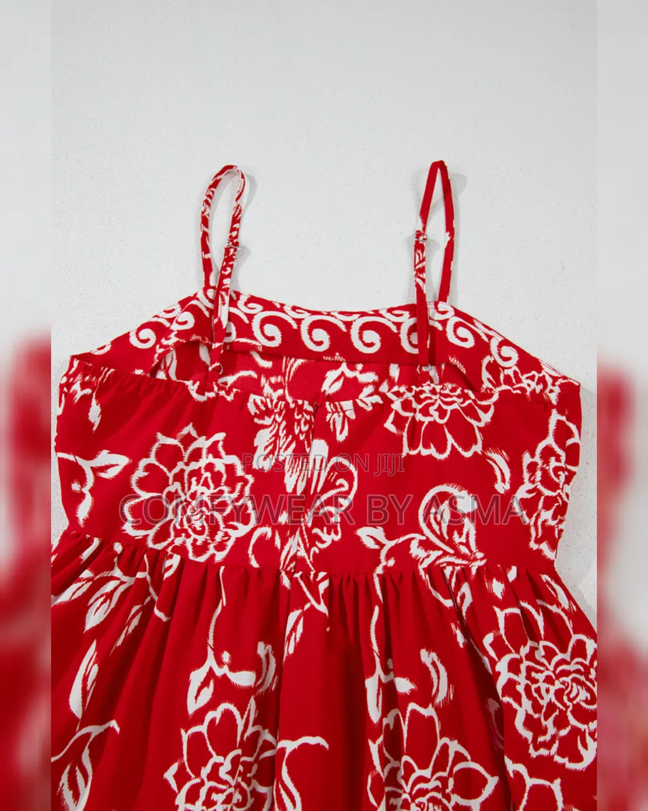 Red Floral Dress (Multiple Sizes Valentines