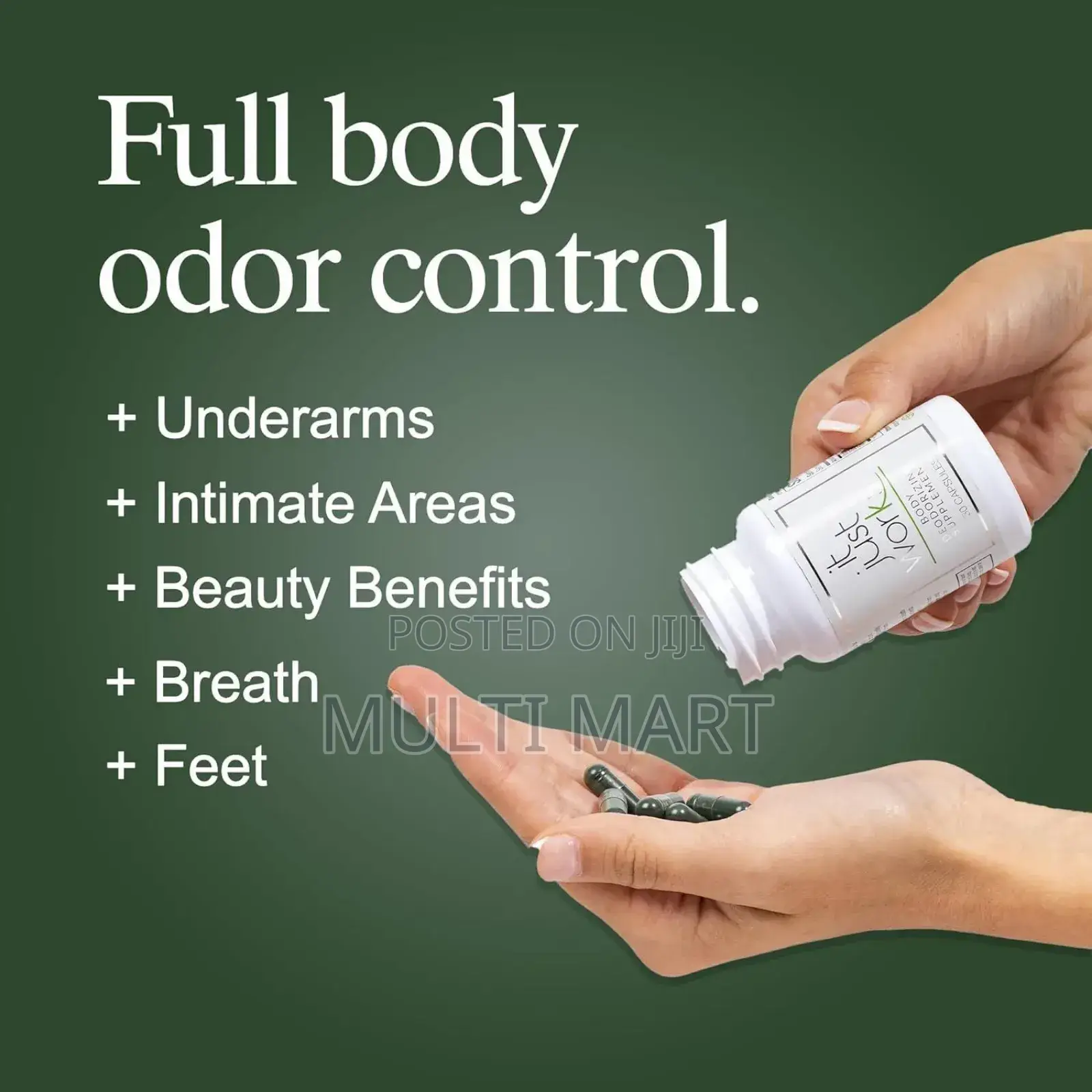 Detox Body Odor Smell Deodorizer Capsules