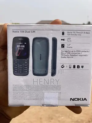 New Nokia 106 Black