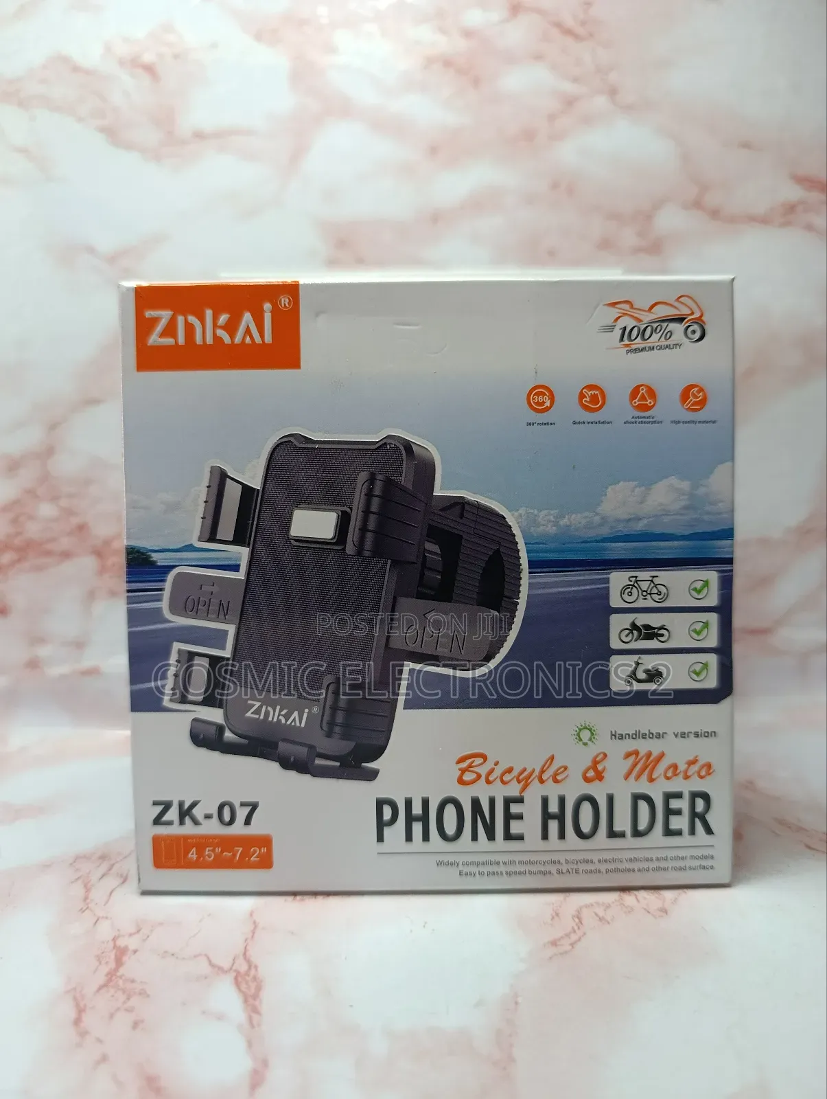 Znkai Bicycle and Motorcycle Phone Holder