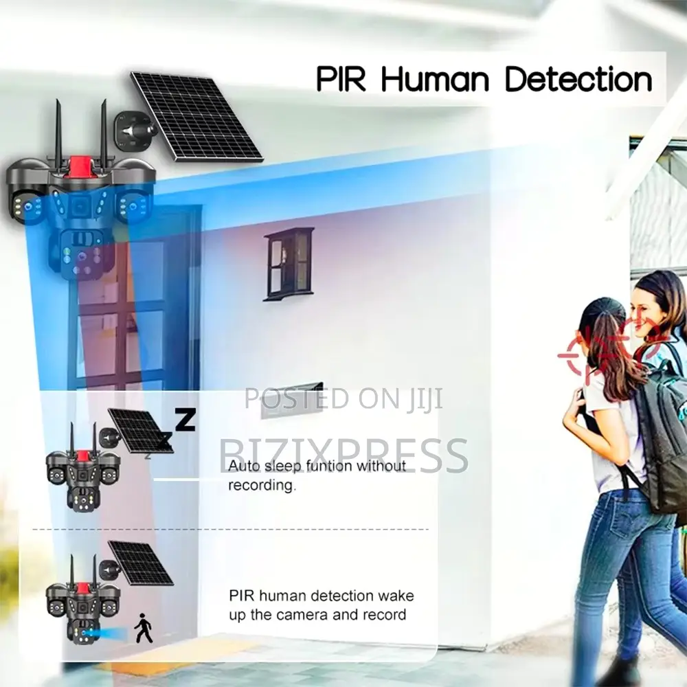 3 Lens Solar Wifi Camera