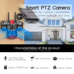 3 Lens Solar Wifi Camera