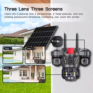 3 Lens Solar Wifi Camera