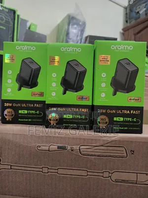 Oraimo Powergan 251 25w Gan Fast Mini Charger Set