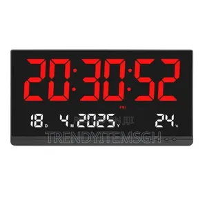Super Large Screen Led Display Wall Mounted Digital Clock