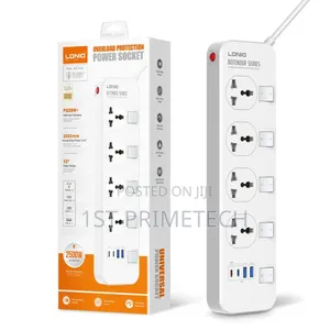 Ldnio Sc4408c Extension Power Socket 4ac 2usb+2usb-c Power Strip