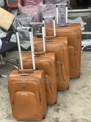 4set Classy Durable Suitcase, Leather